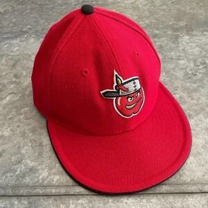 Fort Wayne TinCaps New Era Wool Fitted Hat Baseball Cap 6 3/4 Red MiLB Unisex